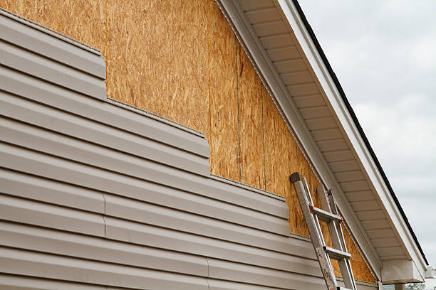 Professional Siding technician working in Granville, IL